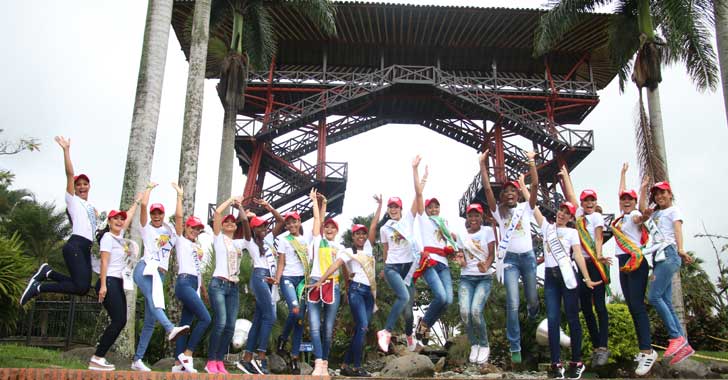 Candidatas al Reinado Nacional del CafÃ© visitaron el Parque del CafÃ©