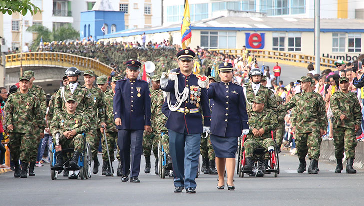 Desfile del 20 de julio en Armenia estuvo a cargo de Fuerzas Armadas y PolicÃ­a