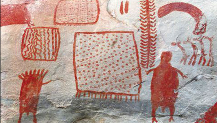 Chiribiquete y la Piedra del Indio,  lugares arqueológicos de Colombia y el Quindío para la mención del arte rupestre