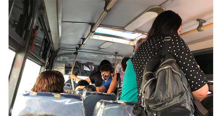 Más pasajeros en el transporte público, pero menos protocolos de bioseguridad