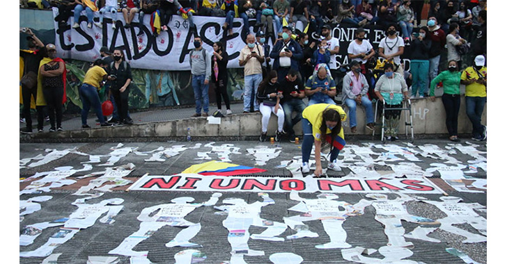 Las protestas en Colombia cumplieron  su primer mes, entre logros y caos