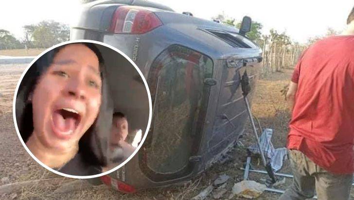 Jóvenes en Sahagún que hacían video para redes terminaron grabando su propio accidente