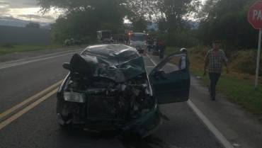 Conductor en aparente estado de  embriaguez provocó accidente de tránsito