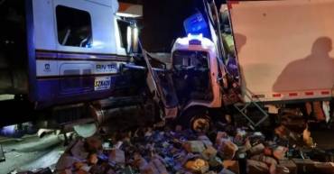 Conductor de camión, en estado crítico tras accidente en Zona Franca
