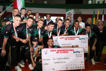 Caciques del Quindío, tercero en la Copa Sudamericana