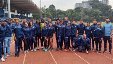 ¡Están listas! Atletas quindianas se preparan para el debut en sudamericano de Brasil