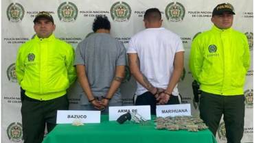 2 capturados y 2 menores aprehendidos tras allanamientos en La Tebaida