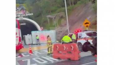 Choque en la entrada de uno de los túneles de La Línea no dejó heridos de gravedad