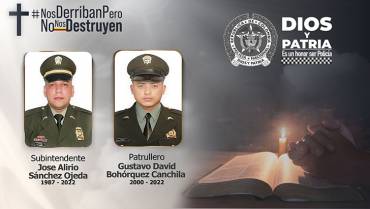 Asesinan a 2 policías en Bosa, sur de Bogotá, mientras atendían un requerimiento